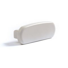 Embout main courante d'escalier PVC Blanc 40x8 mm
