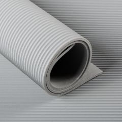 Tapis stries fines gris 3 mm (largeur 120 cm)