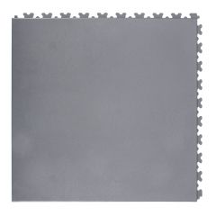 Dalles PVC clipsables aspect cuir gris foncé 500x500x5,5mm