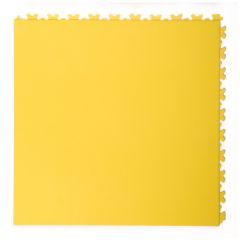 Dalles PVC clipsables aspect cuir jaune 500x500x5,5mm