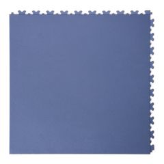 Dalles PVC clipsables aspect cuir bleu foncé 500x500x5,5mm