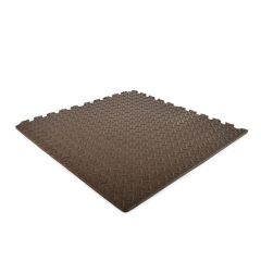 Dalles mousse checker taupe 62x62x1.2 cm  (4 dalles + 8 bords)
