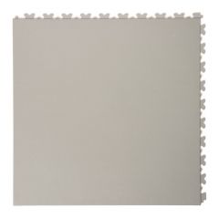 Dalles PVC clipsables aspect cuir gris clair 500x500x5,5mm