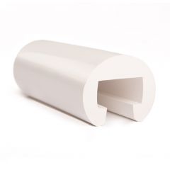 Main courante escalier PVC blanc 25x15 mm