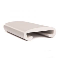 Main courante escalier PVC gris clair 50x8 mm