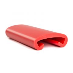 Main courante escalier PVC rouge 40x8 mm