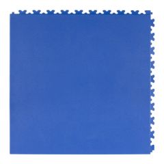 Dalles PVC clipsables aspect cuir bleu 500x500x5,5mm