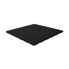 Dalle terrasse caoutchouc noir 50x50x2,5 cm