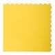 Dalles PVC clipsables aspect cuir jaune 500x500x5,5mm