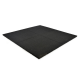 Dalle terrasse caoutchouc  noir 100x100x2,5 cm